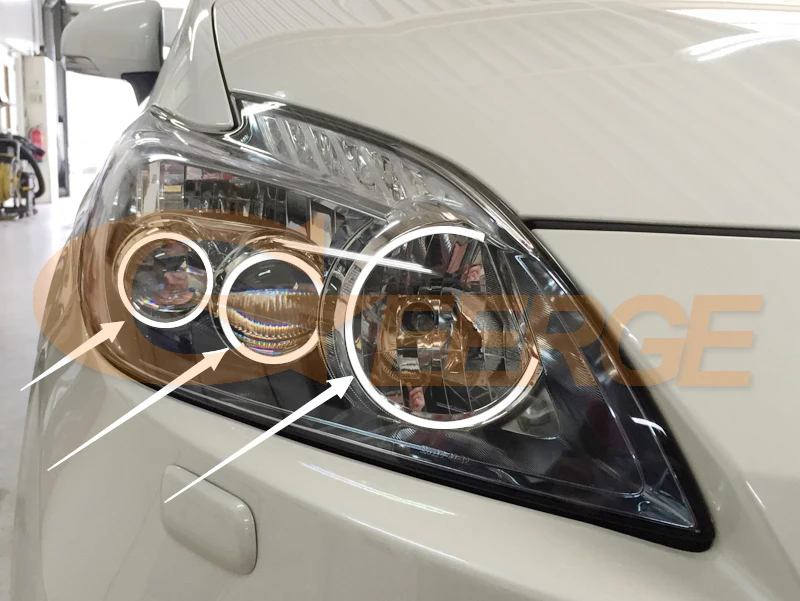  For Toyota Prius 2012 2013 2014 2015 LED XENON HEADLIGHT Excellent 6 pcs rings Ultra bright illumin - 32777744355