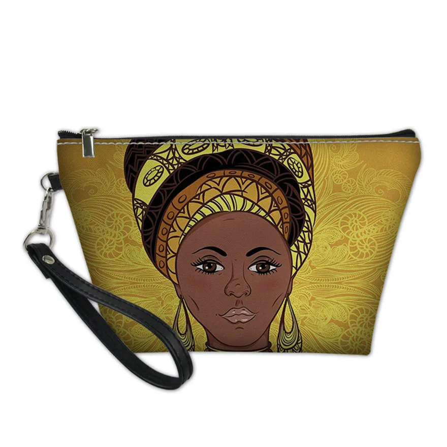 THIKIN Art черный Африканский девушка печать косметичка для женщин косметичка для путешествий дамы портативный набор для чистки сумка для девочек - Цвет: As Picture