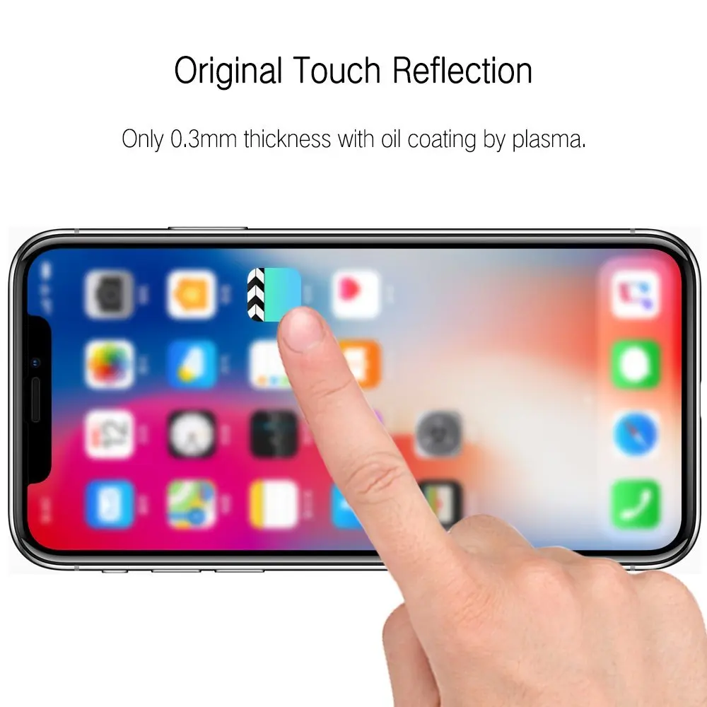 4D защита для экрана с изогнутыми краями iPhone X 10 стекло полное покрытие закаленное