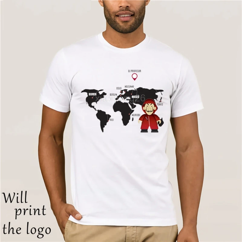 

La Casa De Papel Soldi Heist Divertenti T-Shirt Maschio 100% Cotone Maniche Corte The House of Paper T-Shirt On Sale