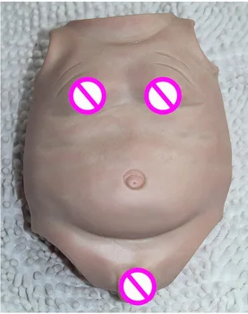 

Silicone Vinyl Reborn Dolls Kits Soft Painted Plates Belly Handmade Lifelike Dolls Accessories for 55cm