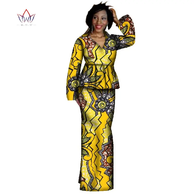 Новая африканская юбка, комплекты Дашики большого размера в африканском стиле, одежда Bazin, укороченный топ и юбка, традиционная африканская одежда, WY339