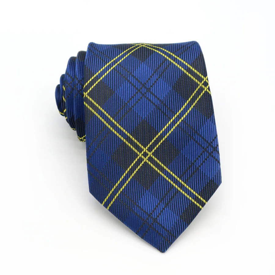 Модный мужской галстук 8 см, синие шелковые галстуки с цветочным узором в горошек, жаккардовые классические галстуки для мужчин, деловые, свадебные, вечерние, для жениха - Цвет: XT-105