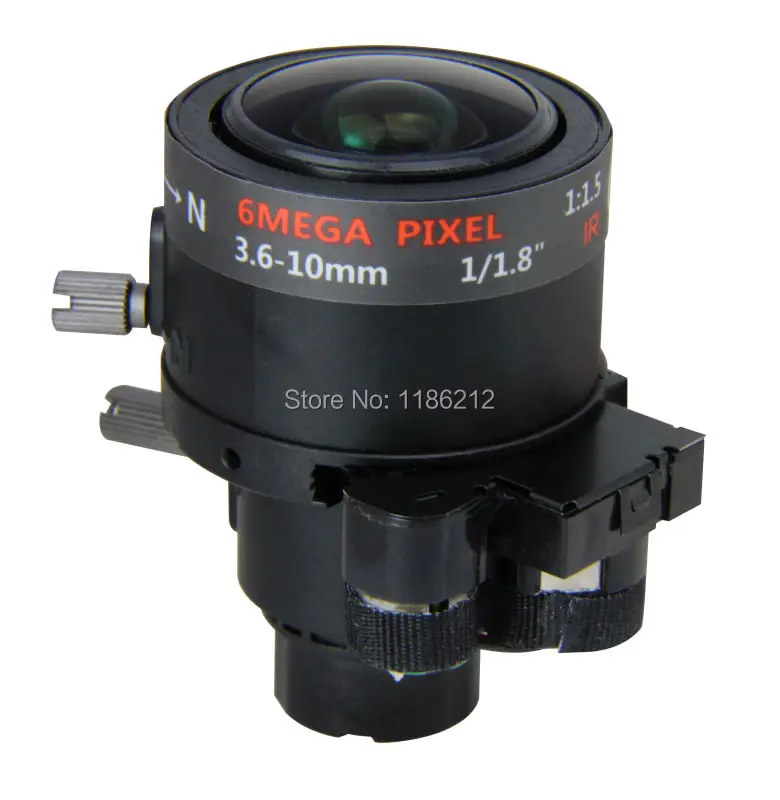 6 Мегапиксельная видеонаблюдения Объектив 3.6-10 мм F1.5 DC Iris для 1/1. 8 720 P/1080 P/IP Камера или/AHD/CVI/CCTV Камера, подходит ccd и cmos чипсетов