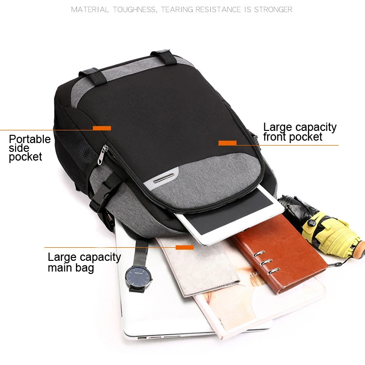 Модный мужской рюкзак, многофункциональный рюкзак для ноутбука, usb зарядка, водонепроницаемая школьная сумка, рюкзак через плечо, сумка