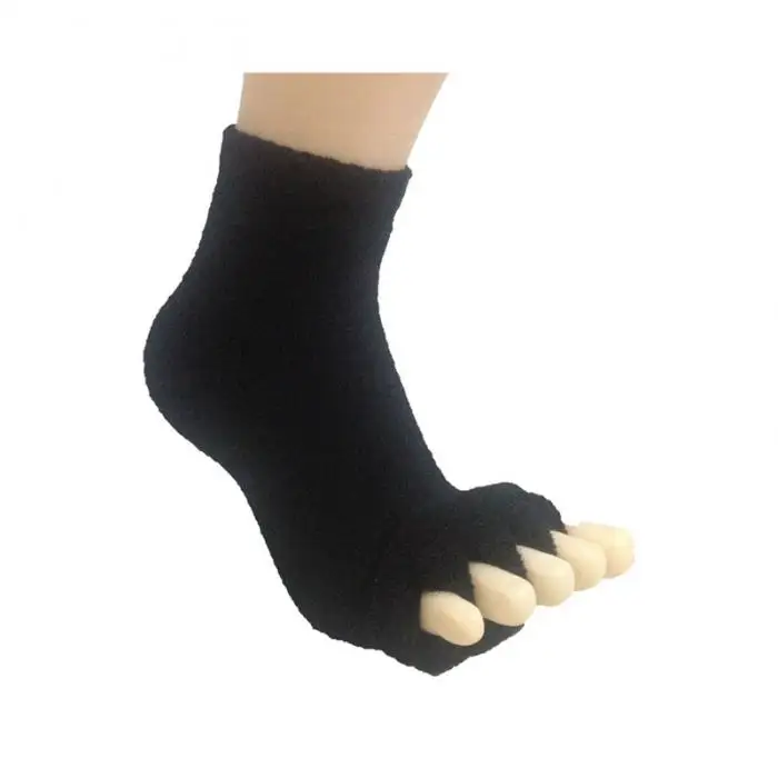 1 пара массажные пять корректор для большого пальца носки для ног выровняйте Мужские t обезболивающие носки для женщин мужчин KNG88
