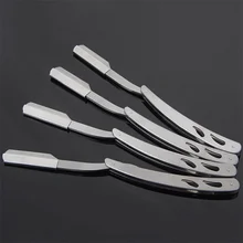 Ручка из плотной древесины стрижка в парикмахерской бритва бритвенная бритва, Профессиональная парикмахерская бритва Сменное лезвие 500 шт