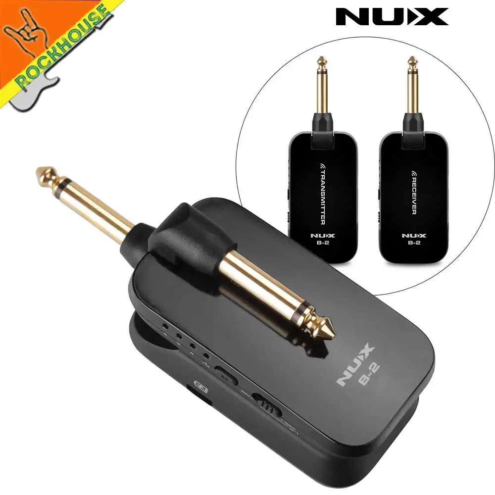 NUX B 2 Wireless Guitar System 2.4GHz Rechargeable 4