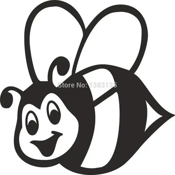 Lebah Vektor Gambar Jendela Mobil Stiker Vinyl Decal 50 Pcs Lot