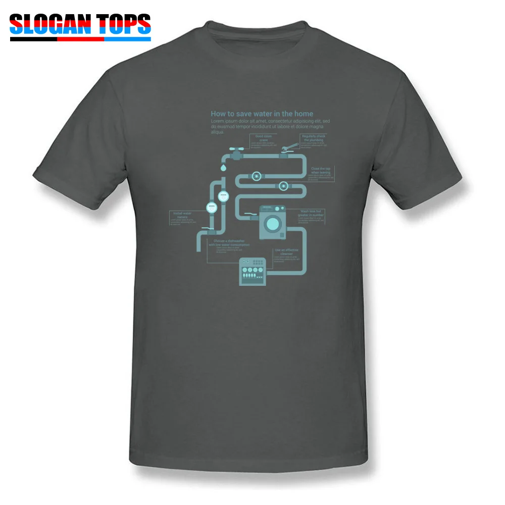  Men T-shirts how to save water Cool Tops Shirts 100% Cotton Fabric O-Neck Short Sleeve Casual Top T-shirts Summer/Autumn how to save water carbon