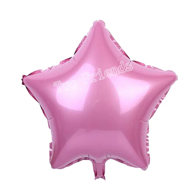 10 дюймовые воздушные шары из фольги, 20 шт., надувные воздушные шары для дня рождения, украшения для свадебной вечеринки, свадебные шары для любви, товары для рождественской вечеринки - Цвет: 10inch pink star