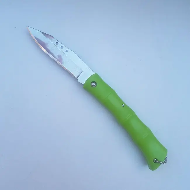 Острый складной нож s Высокое качество выживания тактический карманный нож Karambit охотничий нож многофункциональный бамбуковый фруктовый нож - Цвет: Светло-зеленый