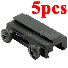 5 шт. ласточкин хвост рельсовый удлиннитель 20 мм до 11 мм с креплением для прицел с креплением Вивер съемный Базовый адаптер Охотничий Тактический прицел Крепление