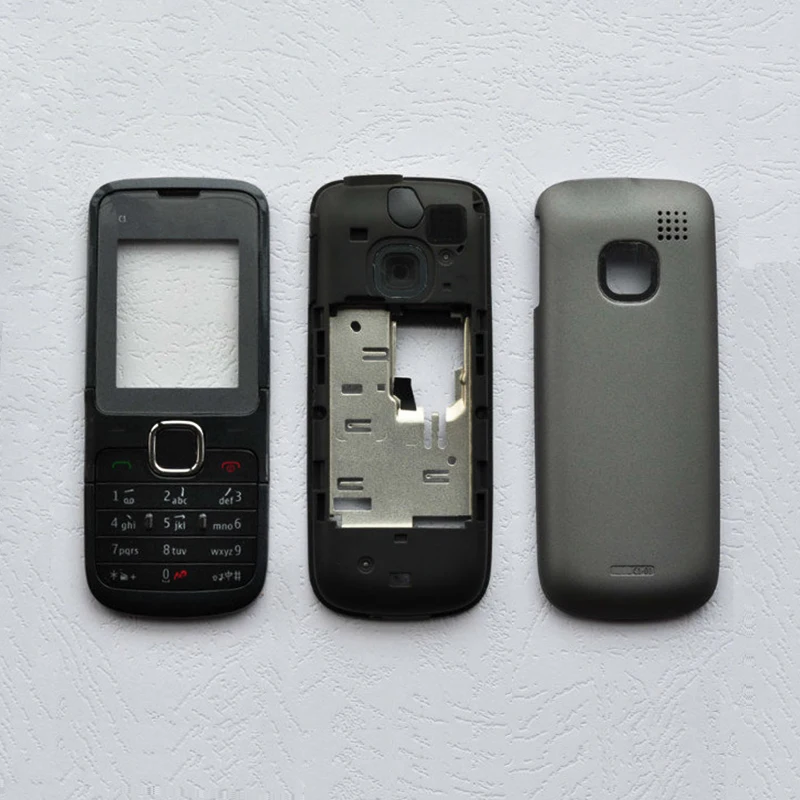 ZUGZUC новый полный корпус для Nokia задняя крышка средняя рамка клавиатура
