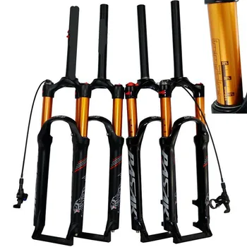 

MTB bike suspension fork air resilience oil damping line lock gas fork