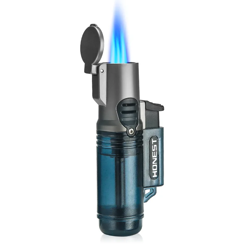 

Personality Windproof Jet Butane Torch Lighter 3 Flames 1300 C NO Gas Cigarette Lighter Inflatble Tobacco Cigar Lighter
