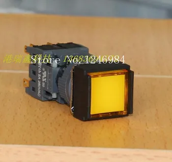 

[SA]F -type electronic switch Jinhong 16MM square hole dual push button switch with lock button switch DPDT--20pcs/lot