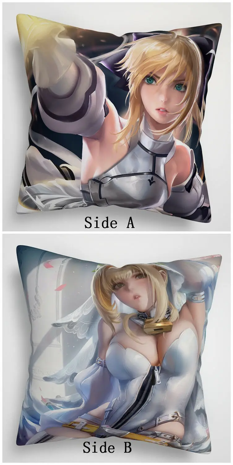 Suef Аниме Манга Fate Stay Night Saber Лилия аниме Двусторонняя Подушка Чехол для подушки 1025