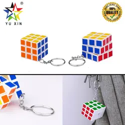 2019 YUXIN мини-Волшебный куб 3x3x3 Конкурс Magic скорость Cubo брелок интимные аксессуары головоломки Cube игрушка для детей начинающих