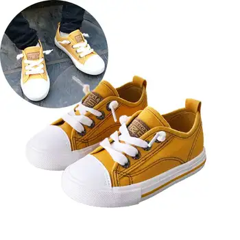 

Kids Canvas Casual Shoe Children Boys Girls Fashion Stitching Design Sport Shoes Kid Sneakers Student Skate Shoes Footwear #63