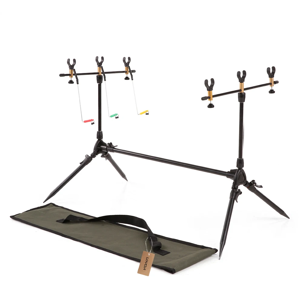 

Lixada Adjustable Retractable Carp Fishing Rod Pod Stand Holder Fishing Pole Pod Stand Fishing Tackle Fishing Accessory