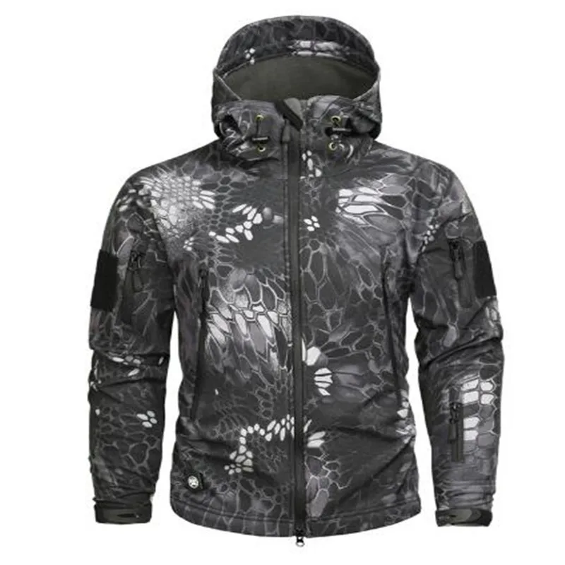 Мужская армейская тактическая флисовая куртка Sharkskin новинка 2017 брендовая осенне