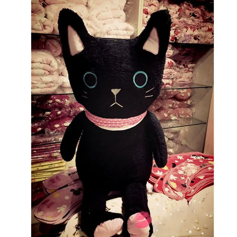 Dorimytrader Quality Kawaii Animals Cat Plush Toys Soft Cuddly Black and White Cats Doll for Kids and Adults Gift 31inch 80cm DY50229(7)