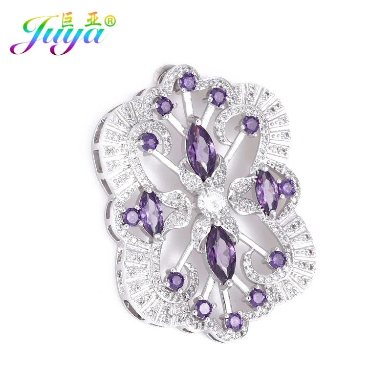 Компоненты ювелирных изделий Juya Beadwork плавающий Соединитель с цветочным узором