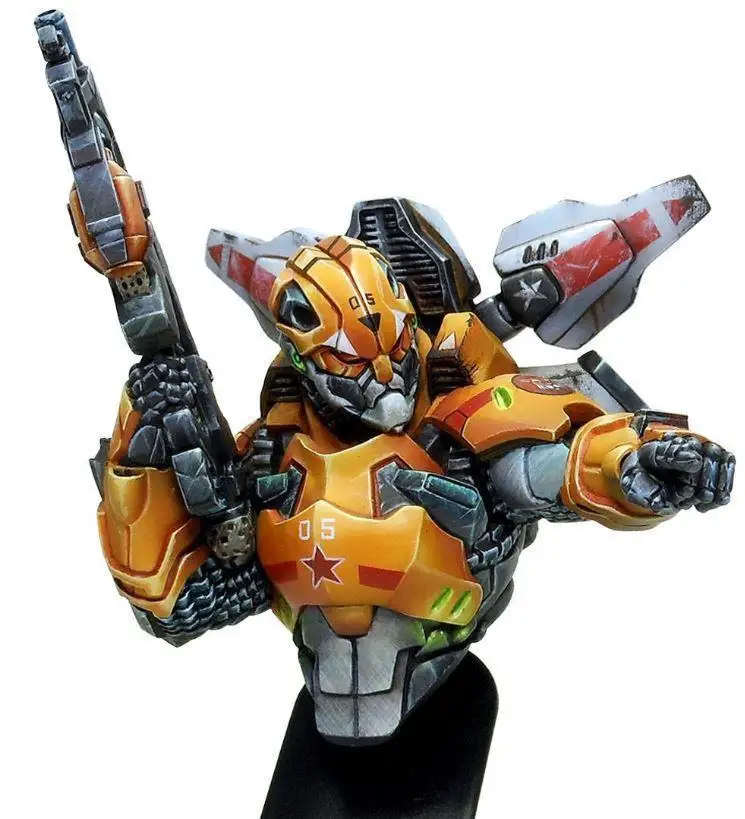 1/12 fantasy man Warrior ancient bust   toy Resin Model Miniature Kit Unassembly Unpainted  Historical
