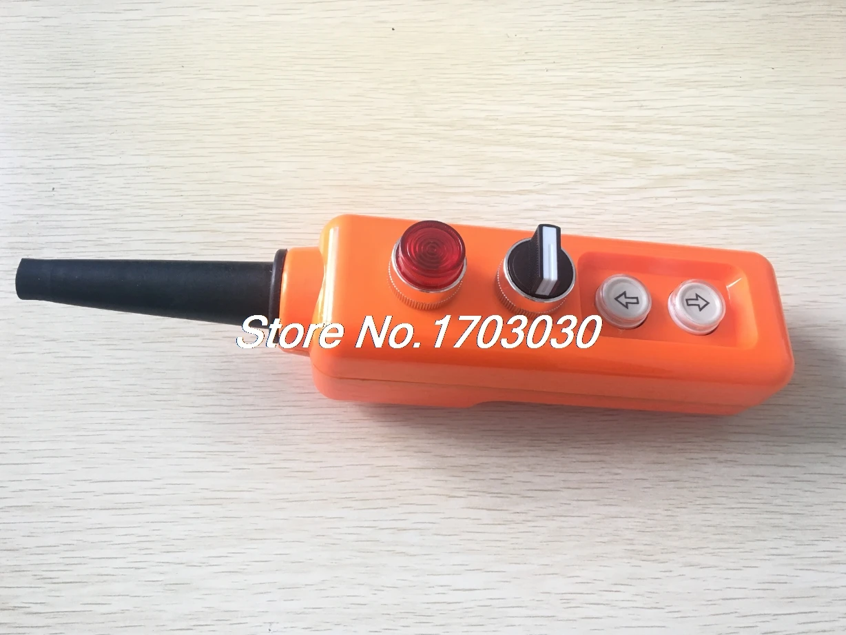 

24V ON-OFF Selector Momentary Red Lamp Up Down Hoist Crane Push Button Switch