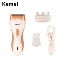 Kemei 110-240 в перезаряжаемая Женская бритва, бритва, женский эпилятор, Электрический бритвенный станок для удаления волос, 51