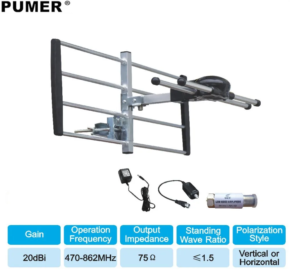 TV outdoor antenna TV antenna Digital tv receiver VHF UHF for DVB T2