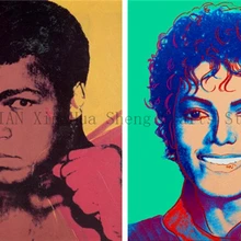 MYTIAN 5D DIY Алмазная картина, картина с изображением Энди вархола, картина с Мохаммадом Али и Майклом Джексоном, на заказ, алмазная вышивка, полная дрель