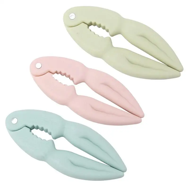 3pcs Lobster Crab Cracker Crab Caws Sheller Walnut Nut Clip Sea Food Tool Kitchen Gadgets Pink Blue Green Seafood Cracker Tool