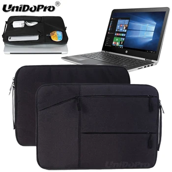 

Unidopro Multifunctional Notebook Handbag Sleeve Briefcase for HP Chromebook T4M32UT#ABA 14" Laptop Mallette Carrying Bag Cover