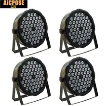 4 шт./лот светодиодный par Светильник s 54x3 Вт DJ Par светодиодный 54*3 Вт светильник s R12, G18, B18, W6 моющийся диско-светильник DMX контроллер эффект