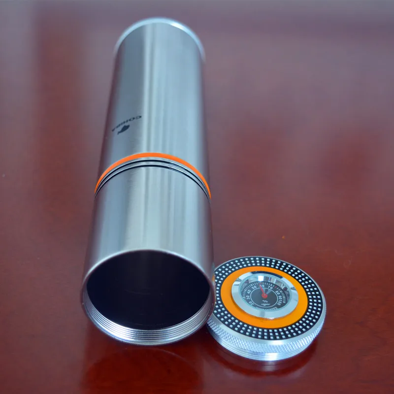 Aluminium Alloy Travel use Cigar Tube With 35 Cigars Fove Color for Choose Online