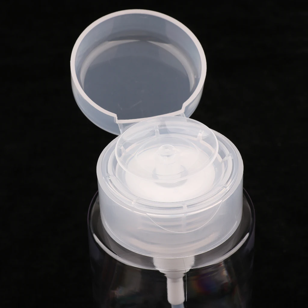 Pack of 2 Cosmetic Pump Dispenser Vial Container Jar Clear Bottle For Cleansing Oil Water Toner, 100ml 150ml