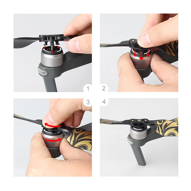 Sunnylife Mavic Platinum 8331F Low-Noise Quick-Release Propellers Flame Mavic Platinum Accessories for DJI Mavic Pro Platinum  (15)