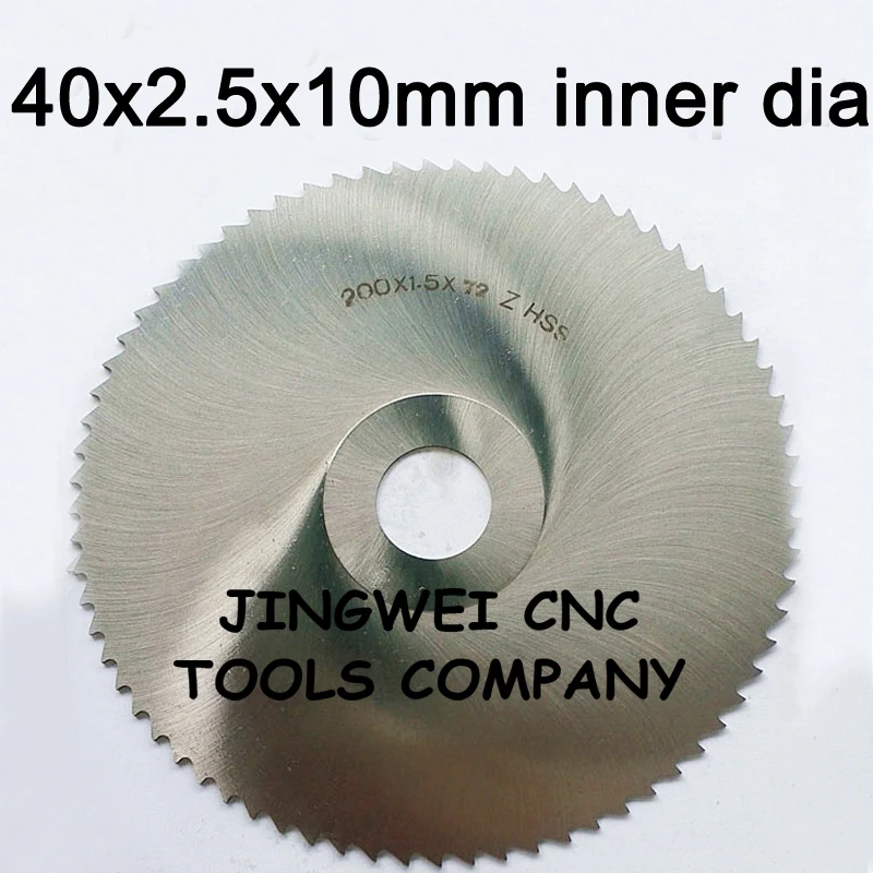 HSS circular slitting saw blade milling cutter 40mm out dia *10mm inner