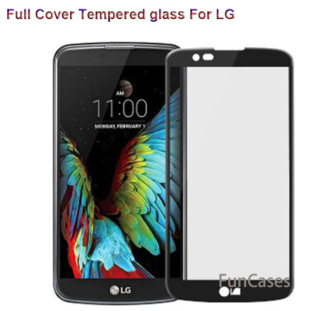 

2.5D 9H Full Cover Screen Protector For LG G6 K10 K8 2017 Toughened Tempered Glass Protective Glass K 8 7 10 Explsion Proof Film