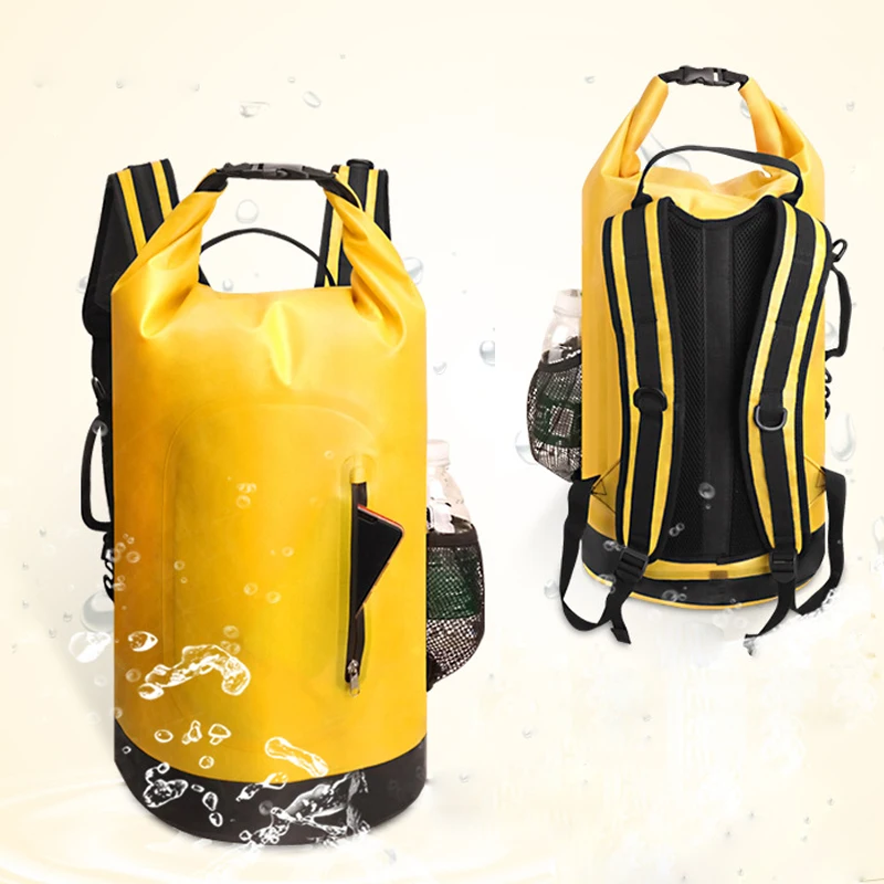 30L Outdoor PVC Waterproof Bag Dry Sack Storage Bag Waterproof Backpack ...