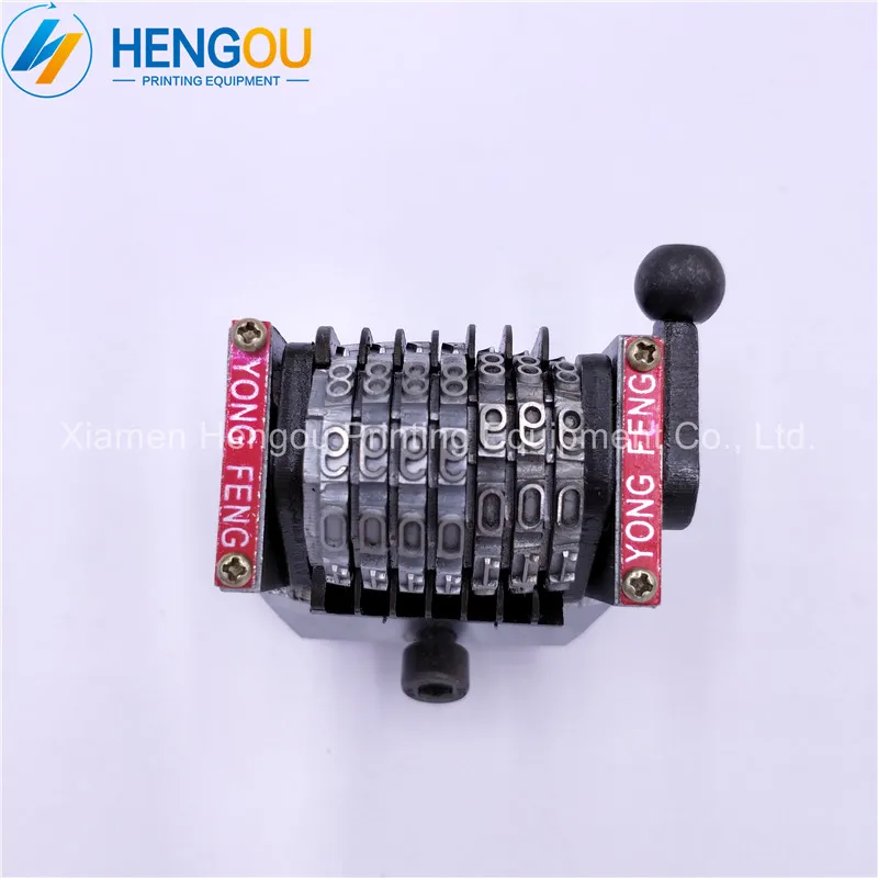 

4 pieces free shipping 7 digits GTO numbering machine vertical forward Jump 01234... last three bits are adjustable