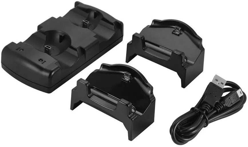 Для PlayStation 3 зарядное устройство контроллера PS3/PS3 Move/PS4 док станция с USB кабелем 2