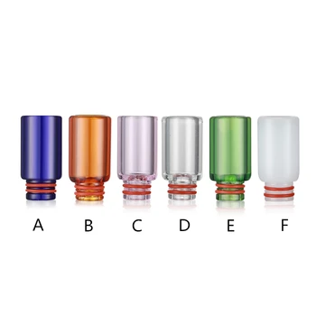 

Sailing 510 Long Glass Drip Tips Mouthpiece Wide Bore Dual O Ring for 510 Tank Atomizer