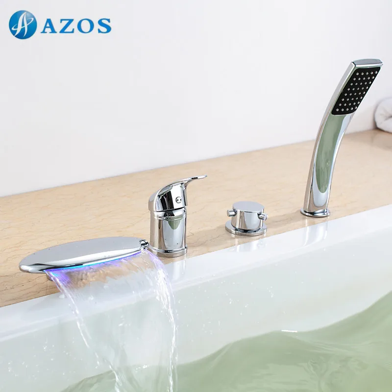 Bathtub Shower Faucets Chrome Polish Bathroom Suana 4pc Sets