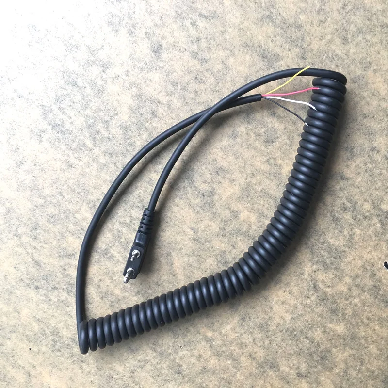 Высокое качество DIY 4 провода микрофонный кабель K штекер 2 булавки для kenwood wouxun baofeng puxing linton tyt quansheng walkie talkie