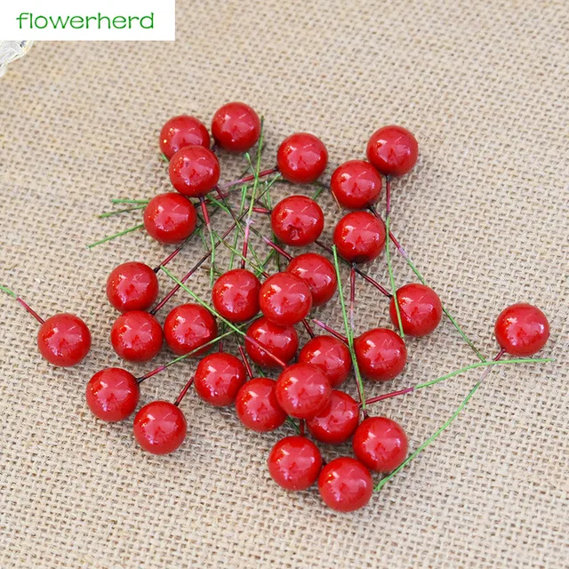 30pcs simulation red fruit cherry fruit berries christmas tree christmas flower window ornament diy decoration accessories - Christmas Flower Decorations 30pcs simulation red fruit cherry fruit berries christmas tree christmas flower window ornament diy decoration accessories - Christmas Flower Decorations