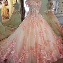 Fmogl элегантный вырез сердечком бисер бальное платье с блестками бальное платье аппликации дебютантное платье для Vestido de 15 anos