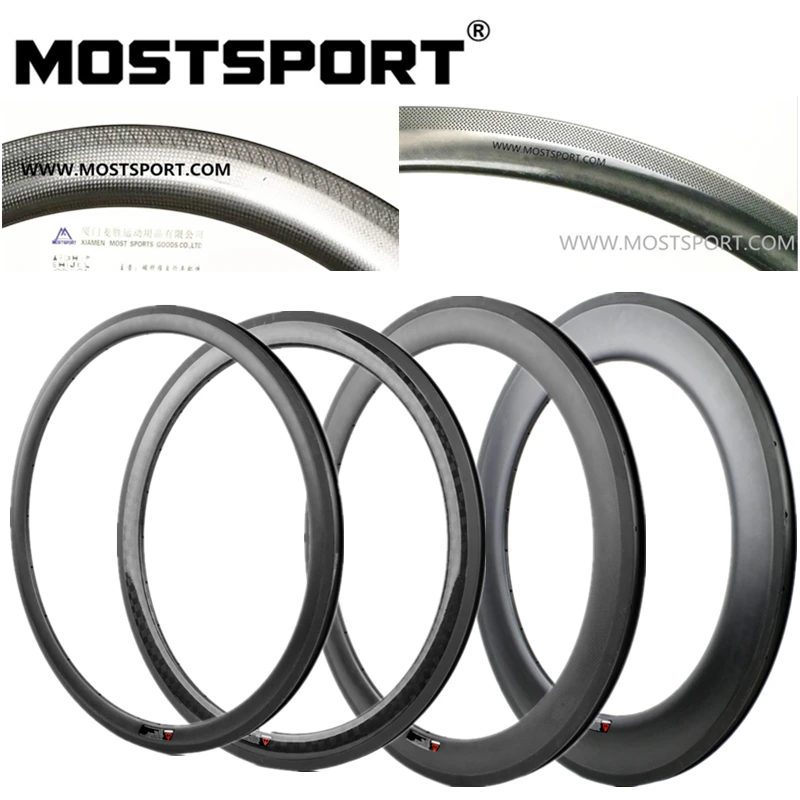 Mostsport 700C Углеродные Диски 30/38/50/60/88/90 мм U образный текстурированный торможения трек с мощным торможения